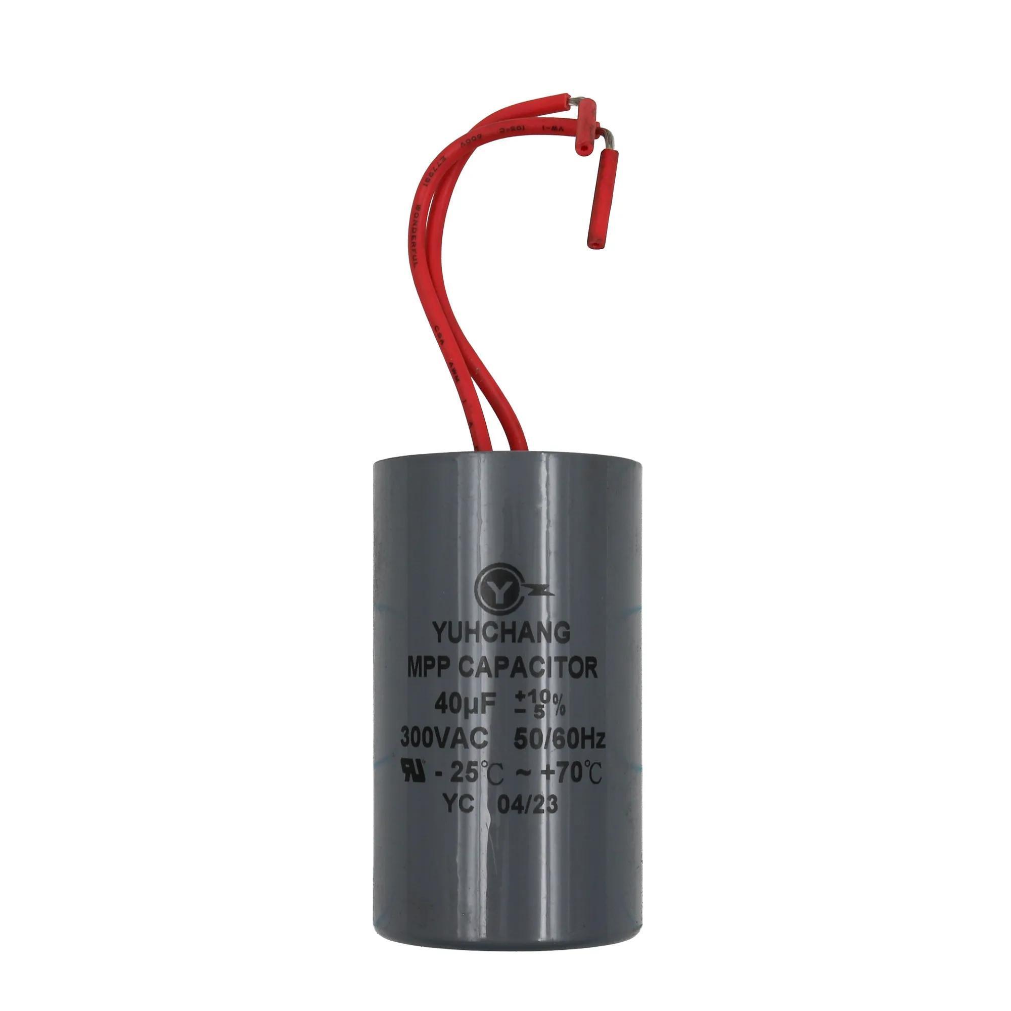Run Capacitor 40UF 250vac 1.5x2.5 for JTAS-10DX (C-040250)