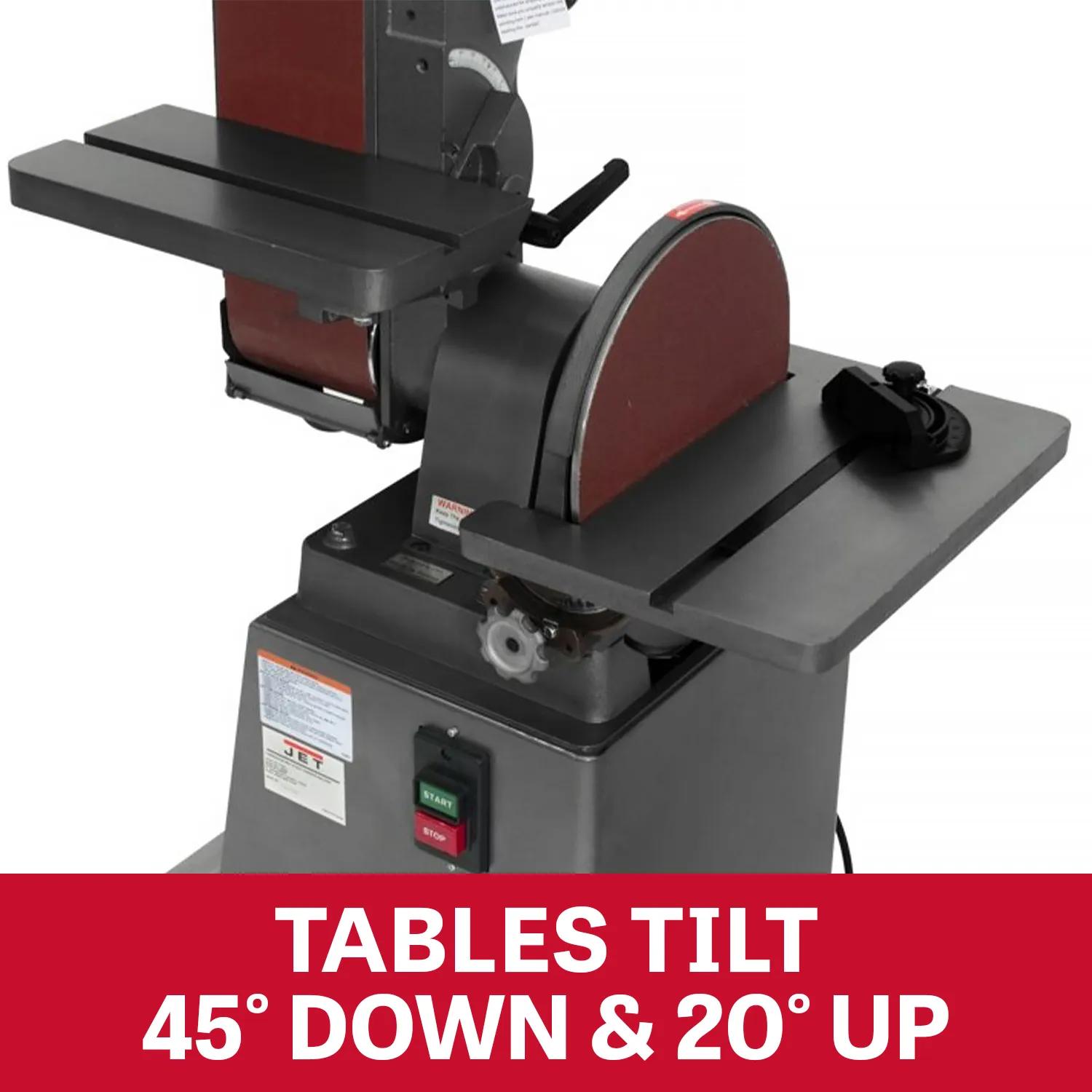 6" x 48" Industrial Combination Belt & 12" Disc Finishing , 1.5HP, 230V 1PH(J-4200A-2)