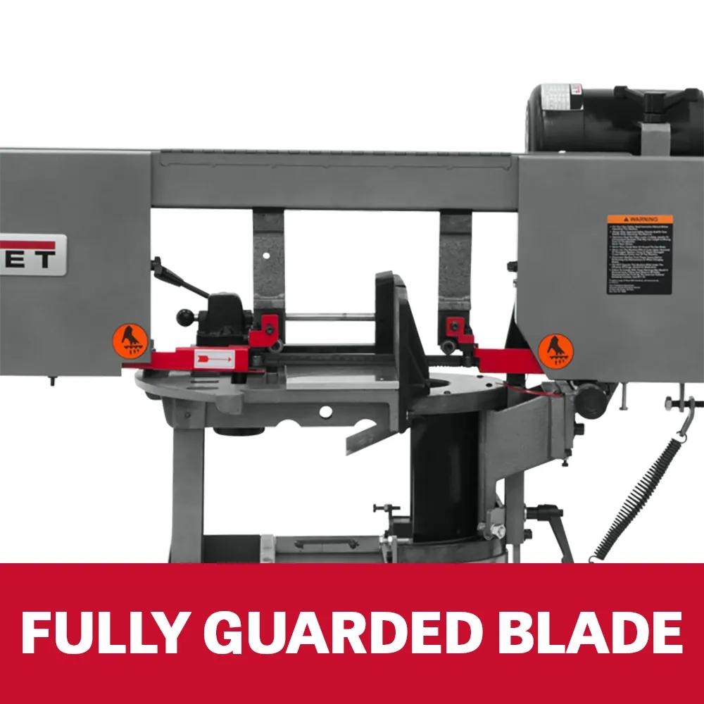 8" Horizontal/Vert. Dual Mitering Portable Band Saw, 0.75HP, 115V 1PH(HVBS-8-DMW)