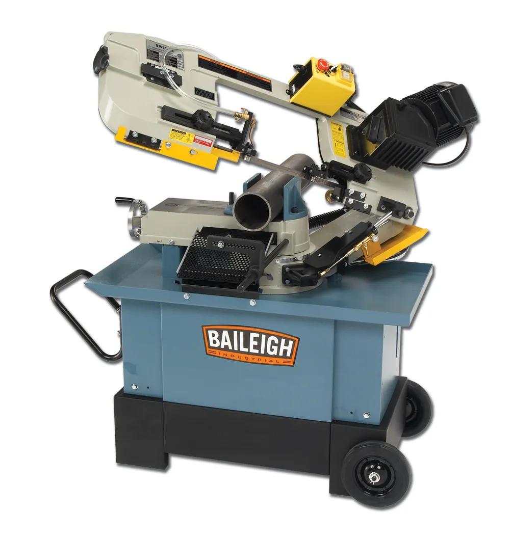 The BS-712MS horizontal vertical metal bandsaw is recommended for any shop, home, or work, with wheels on the base make this saw easy to move and store