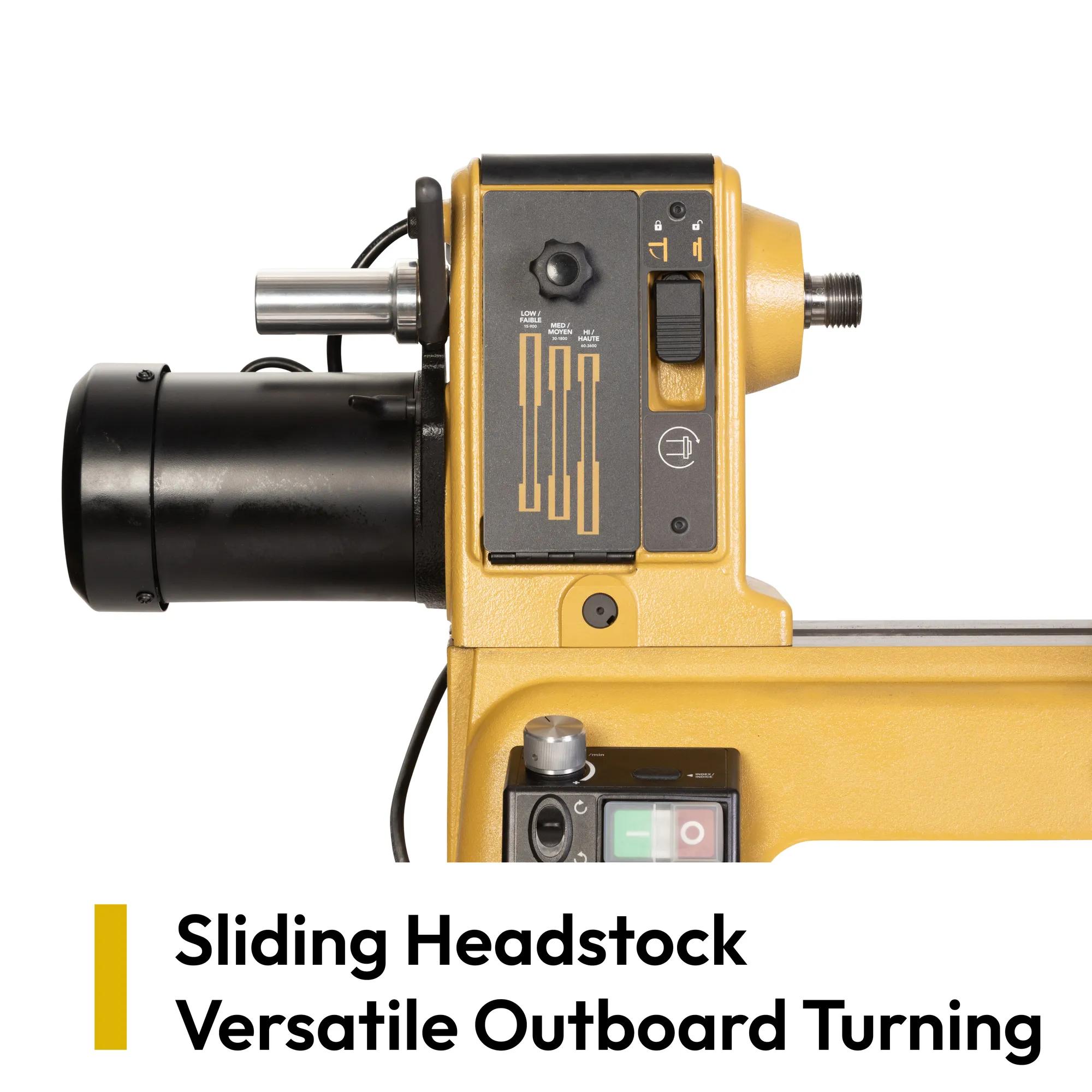 14" x 20" Woodworking Lathe, Variable Speed with Stand (PM2014B)