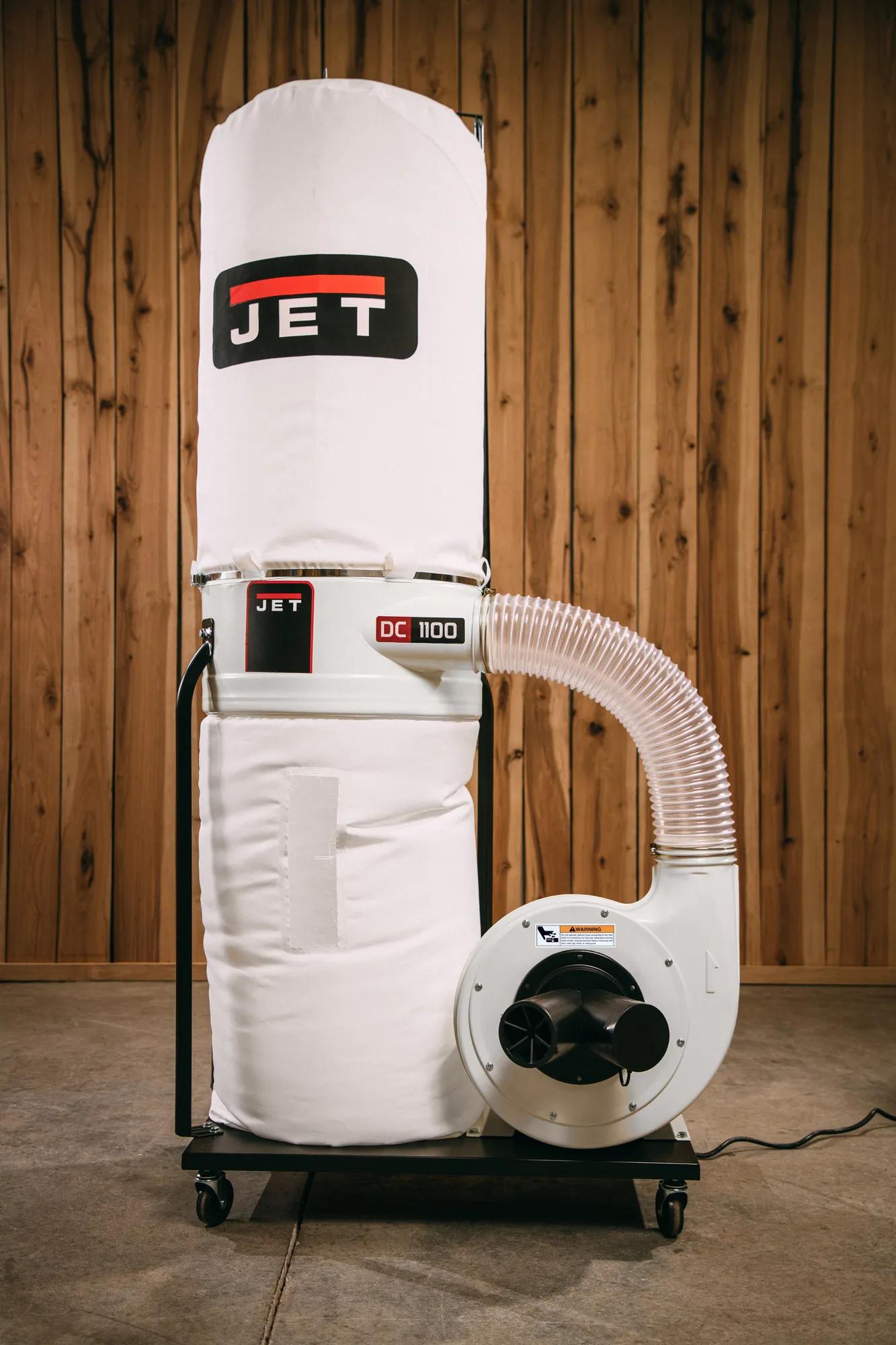 1100 CFM, Dust Collector, 30-Micron Bag Filter Kit, 1.5HP, 115/230V 1PH(DC-1100VX-BK)