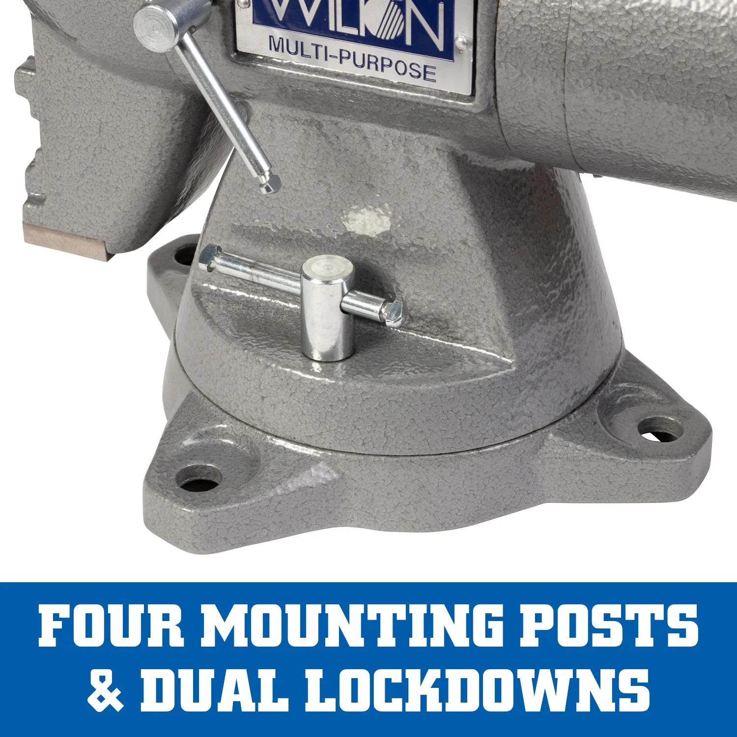four mounting post with dual  lockdowns for added stability