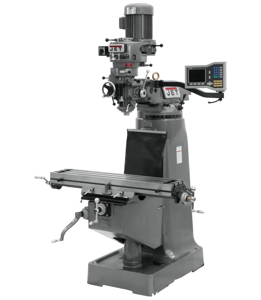9" x 42" Mill w/ ACU-RITE 203 DRO, 2HP, 115/230V 1PH(JTM-2)