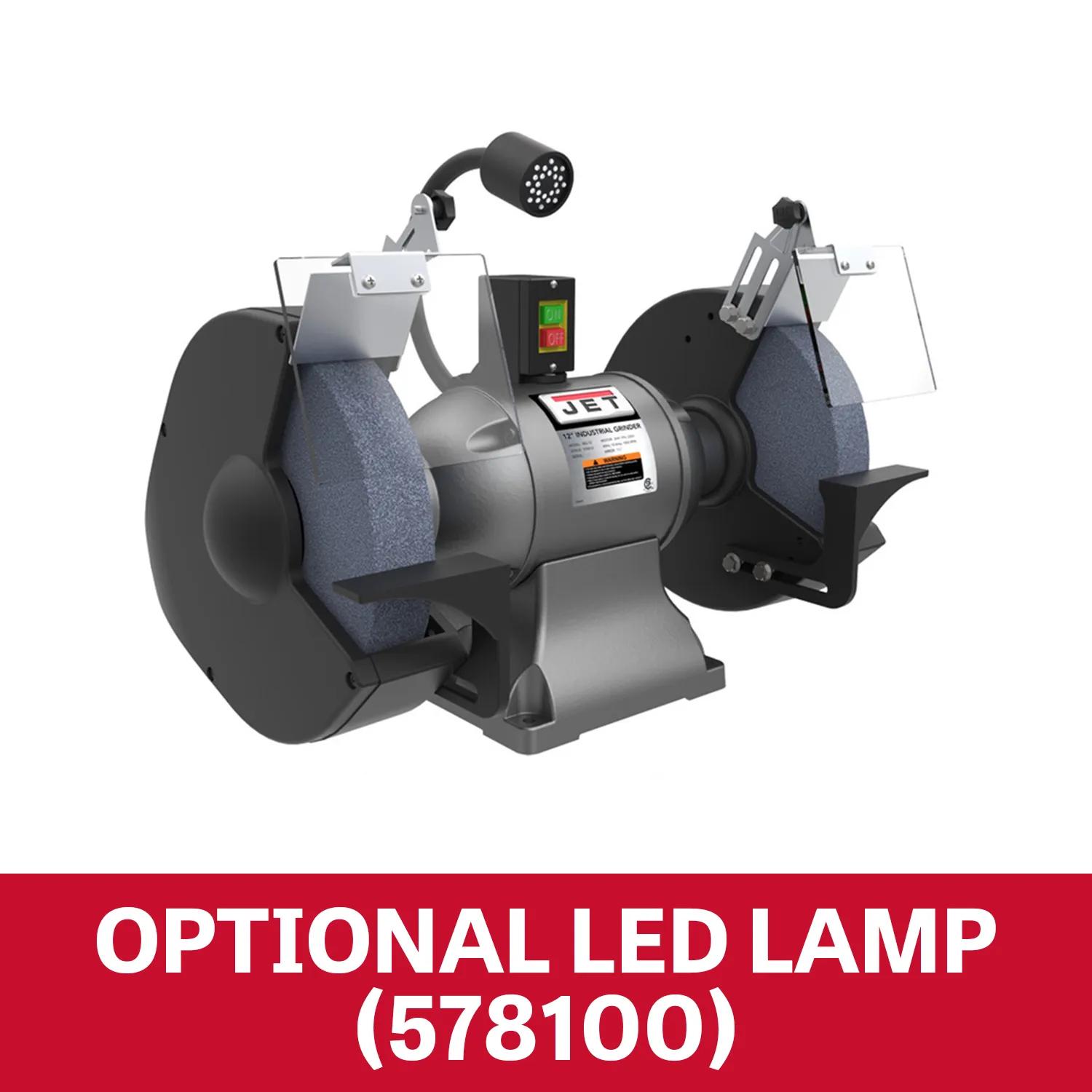 12" Industrial Bench Grinder, 2HP, 230V 1PH(IBG-12)