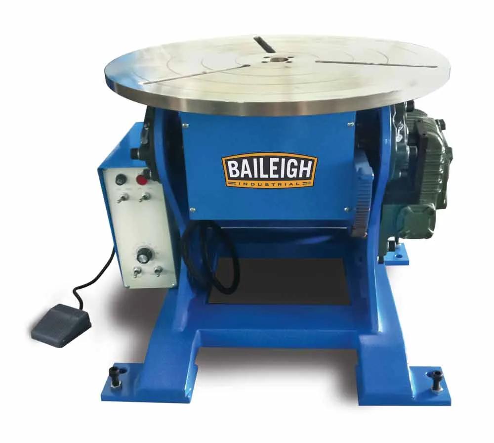 The WP-1000 heavy-duty rotating Welding Positioner has a vertical capacity of 1100 lbs.