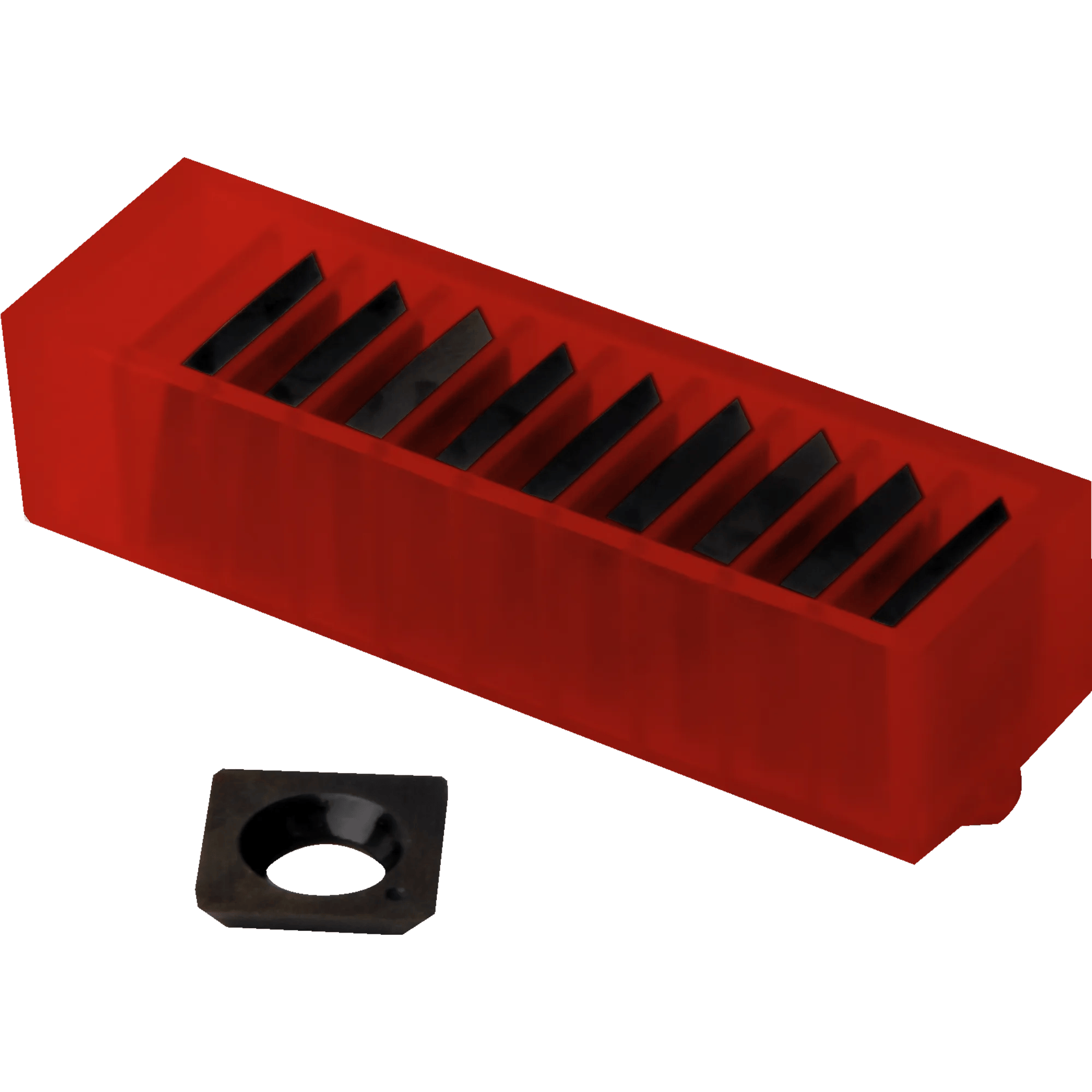4 Sided Carbide Helical Head Blades (10 pieces)(JJ-6HHBT)
