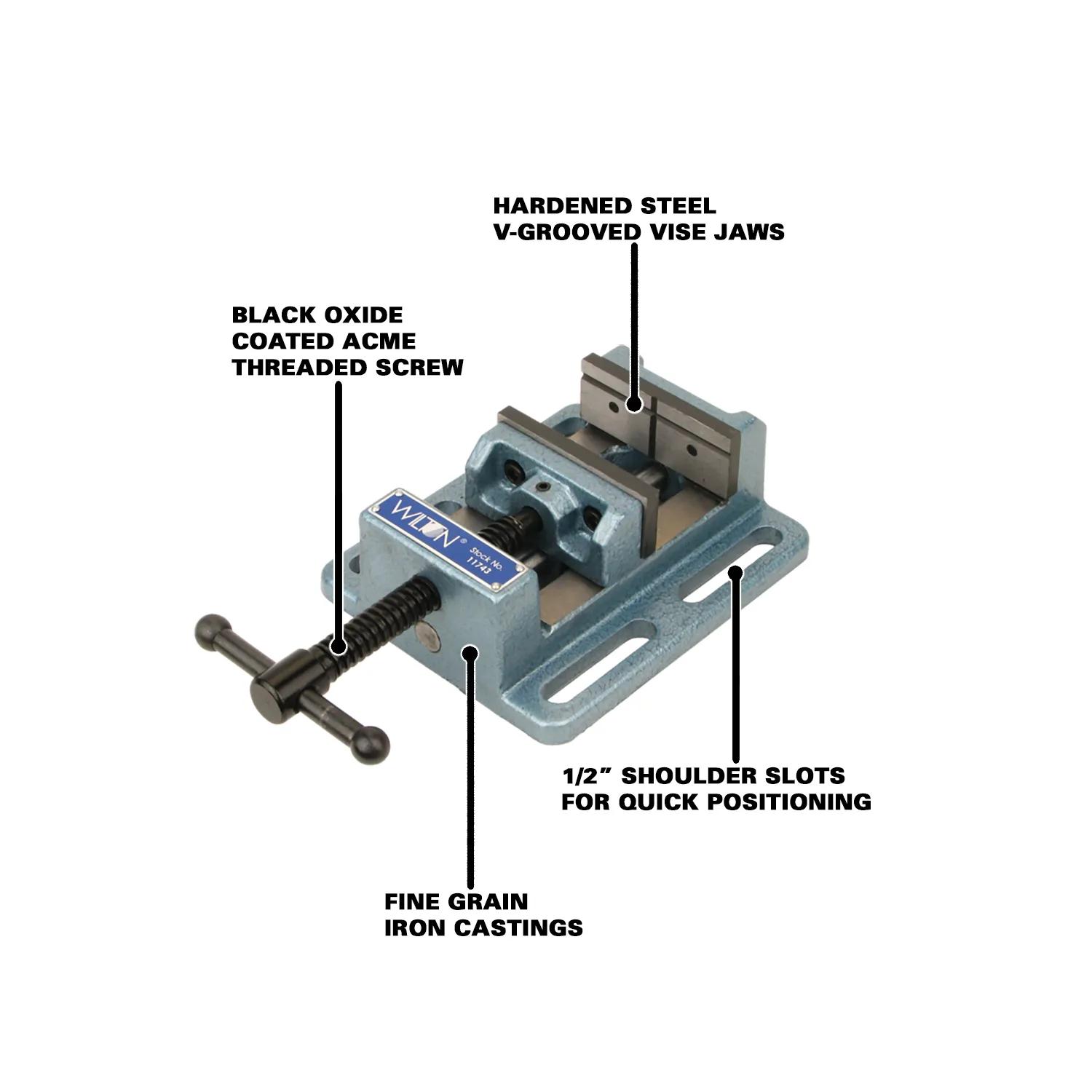 4 in.  Low Profile Drill Press Vise