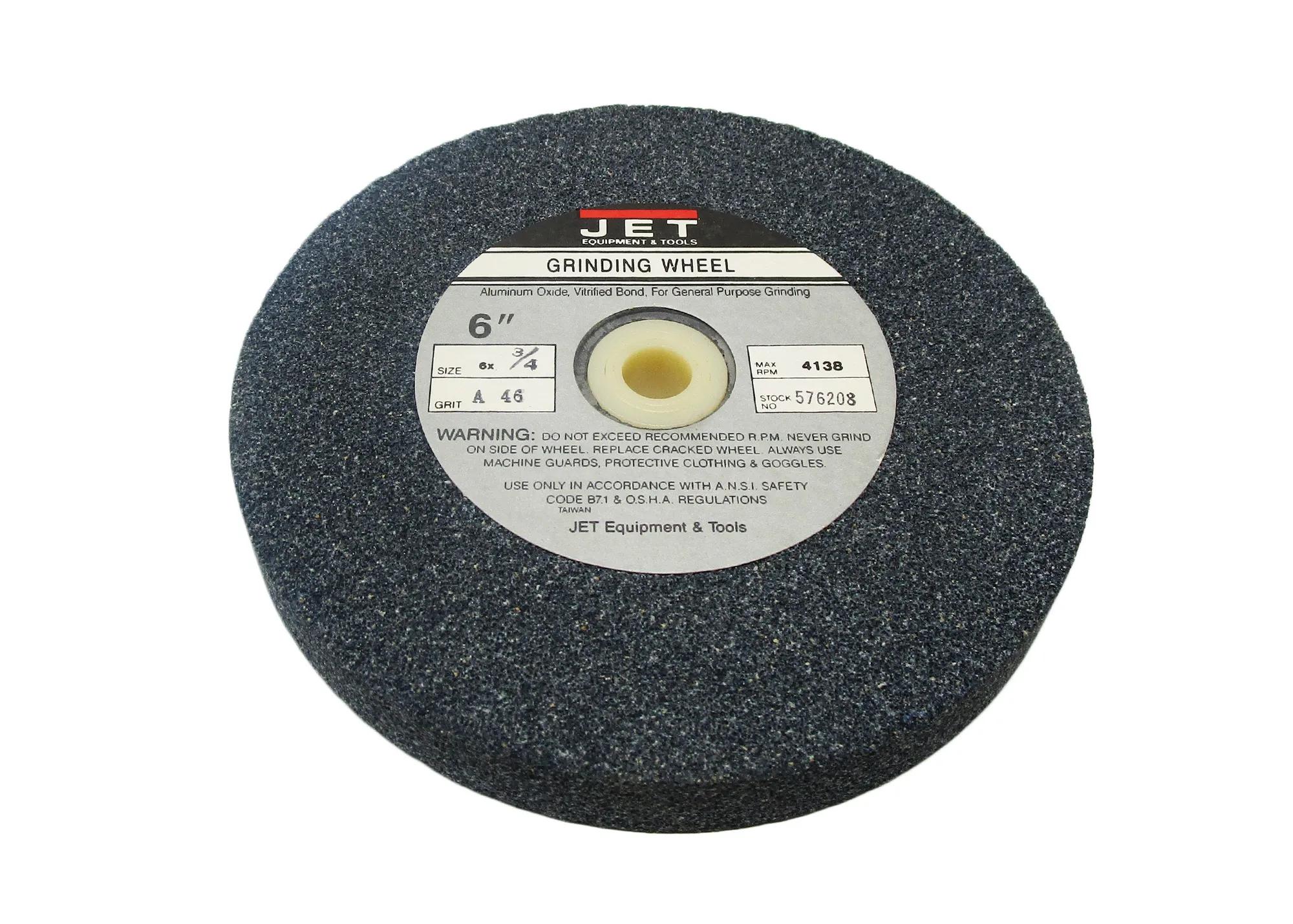 Grinding Wheel, 6 x 34", Left Side A46 for JBG-6A Bench Grinder