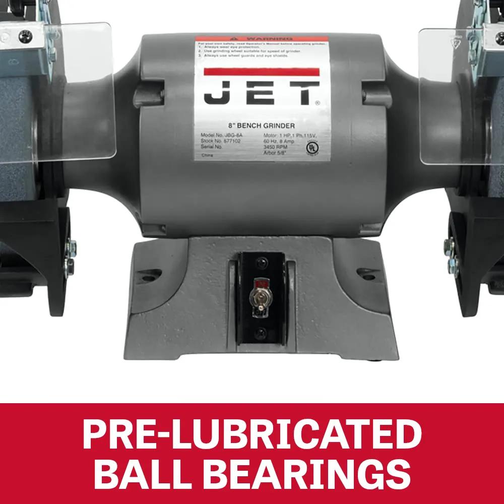 8" Bench Grinder, 0.5HP, 120V 1PH(JBG-8B)