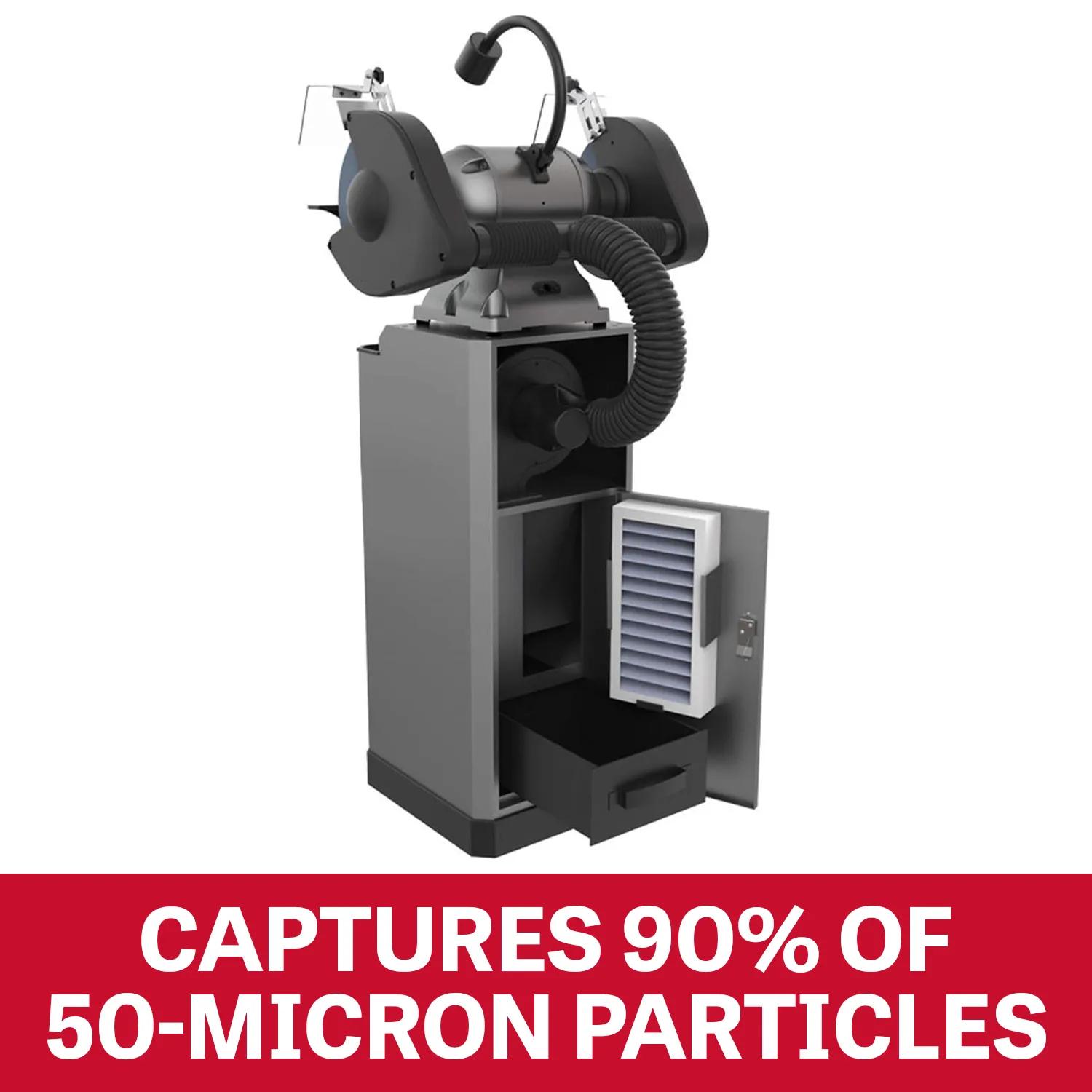 472 CFM, Metal Dust Collector Stand, 0.5HP, 115V(JDCS-505)
