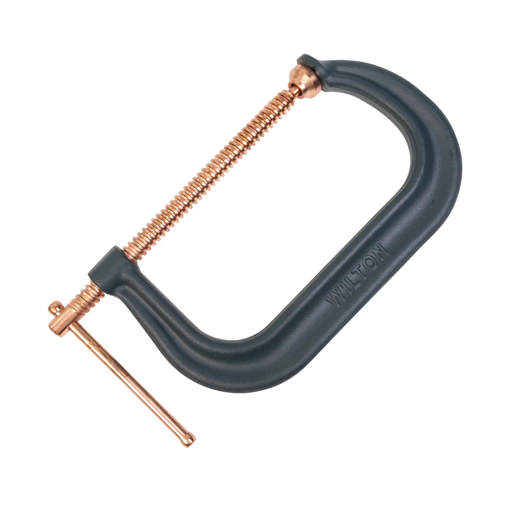 Spark-Duty Drop Forged C-Clamp, 0 -8-1/4 in. Opening, 4-15/16 in. Throat Depth