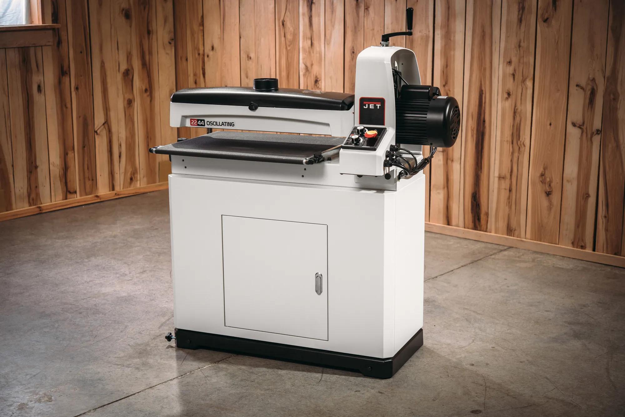 Oscillating Drum Sander w/ Closed Stand, 1.75HP, 115V 1PH(JWDS-2244OSC)