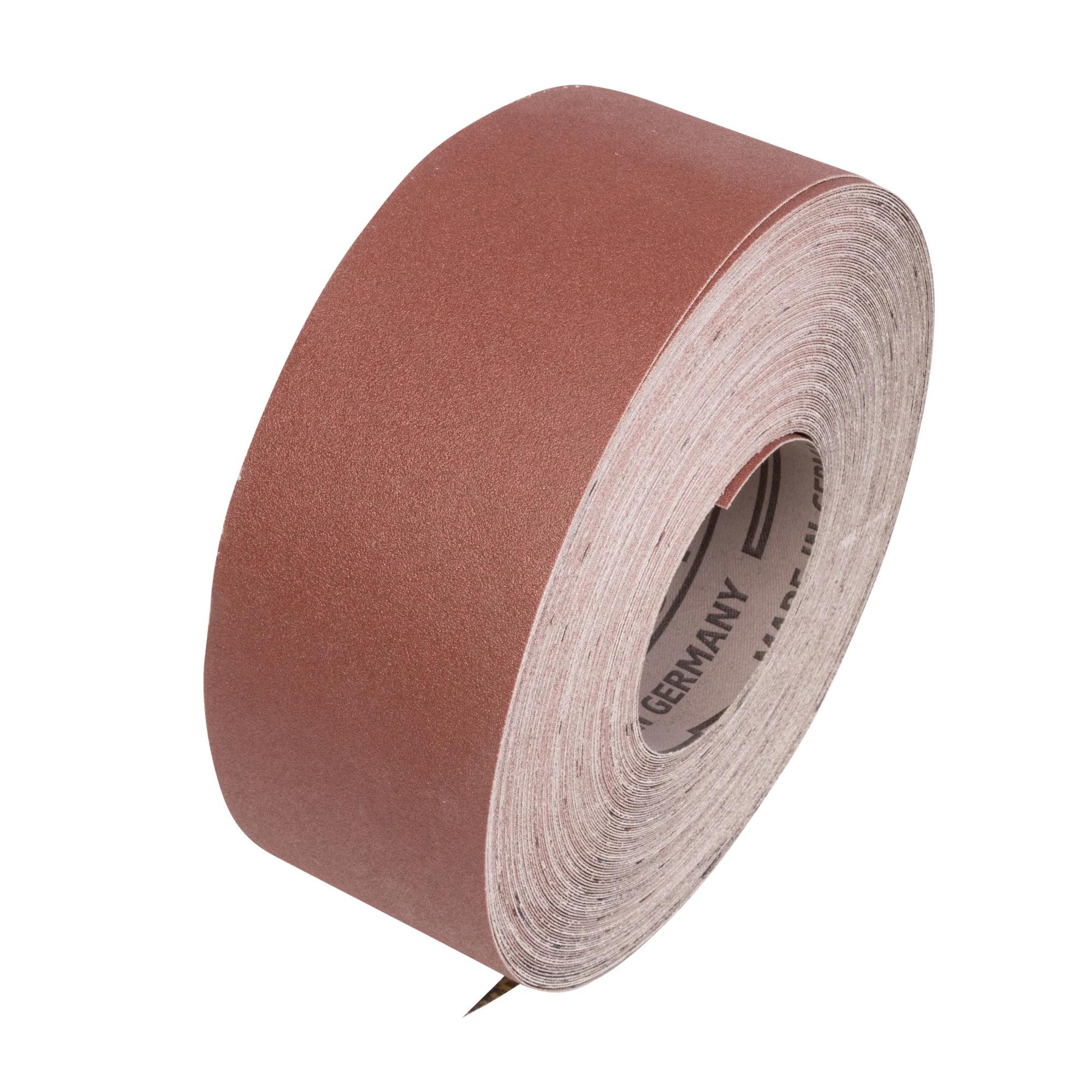 Premium Ready-to-Cut Abrasive Sandpaper, 120 Grit, 3" Wide