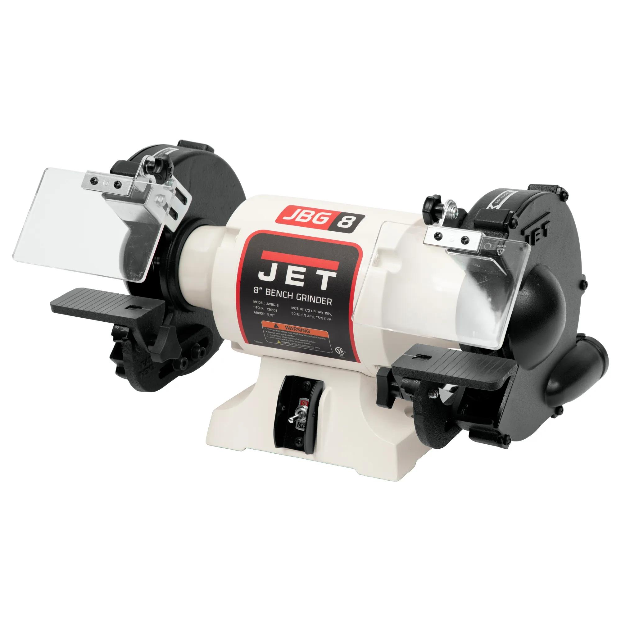 8" WW Bench Grinder w/out Wheels, 0.5HP, 115V 1PH(JWBG-8NW)