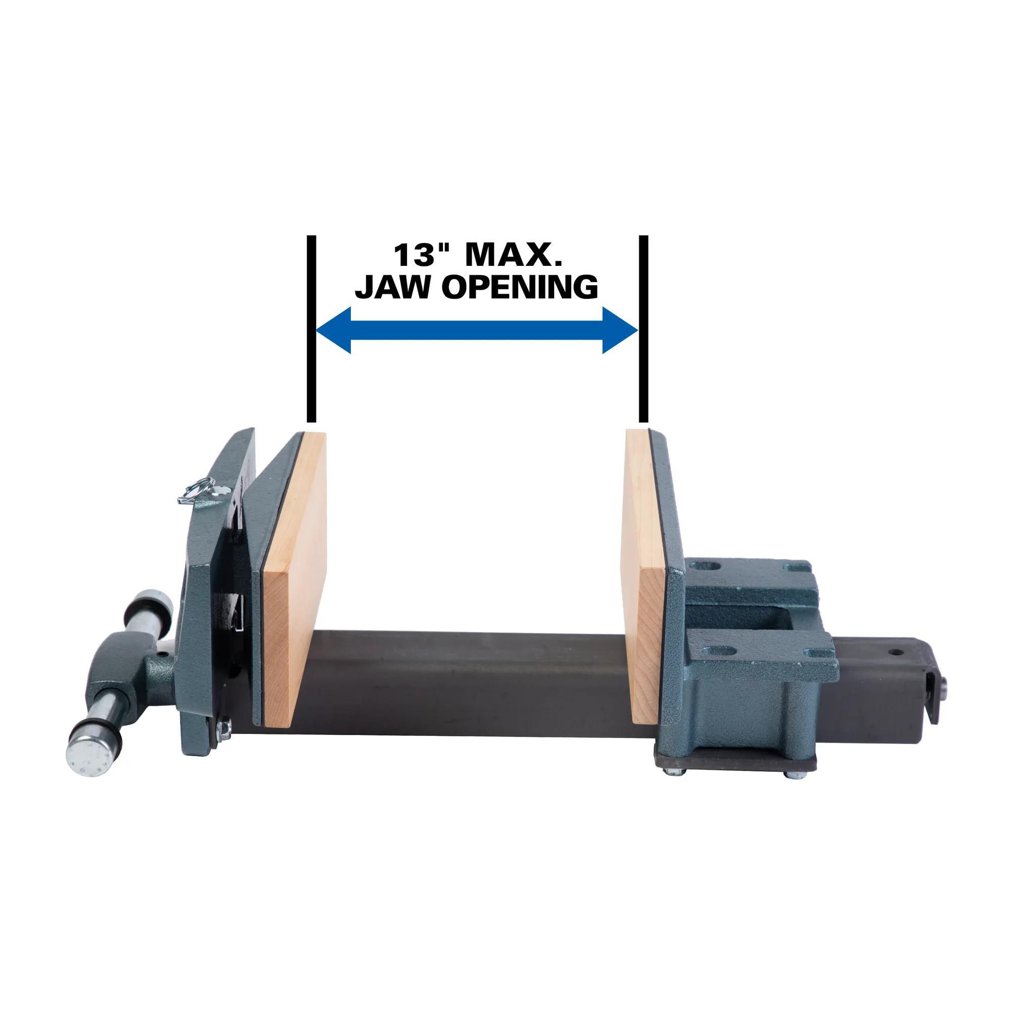 4 x 8 in. Rapid Acting Pivot Woodworkers Vise