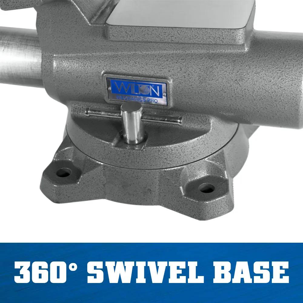 8 in. Mechanics Pro Vise with 360-Degree Swivel Base