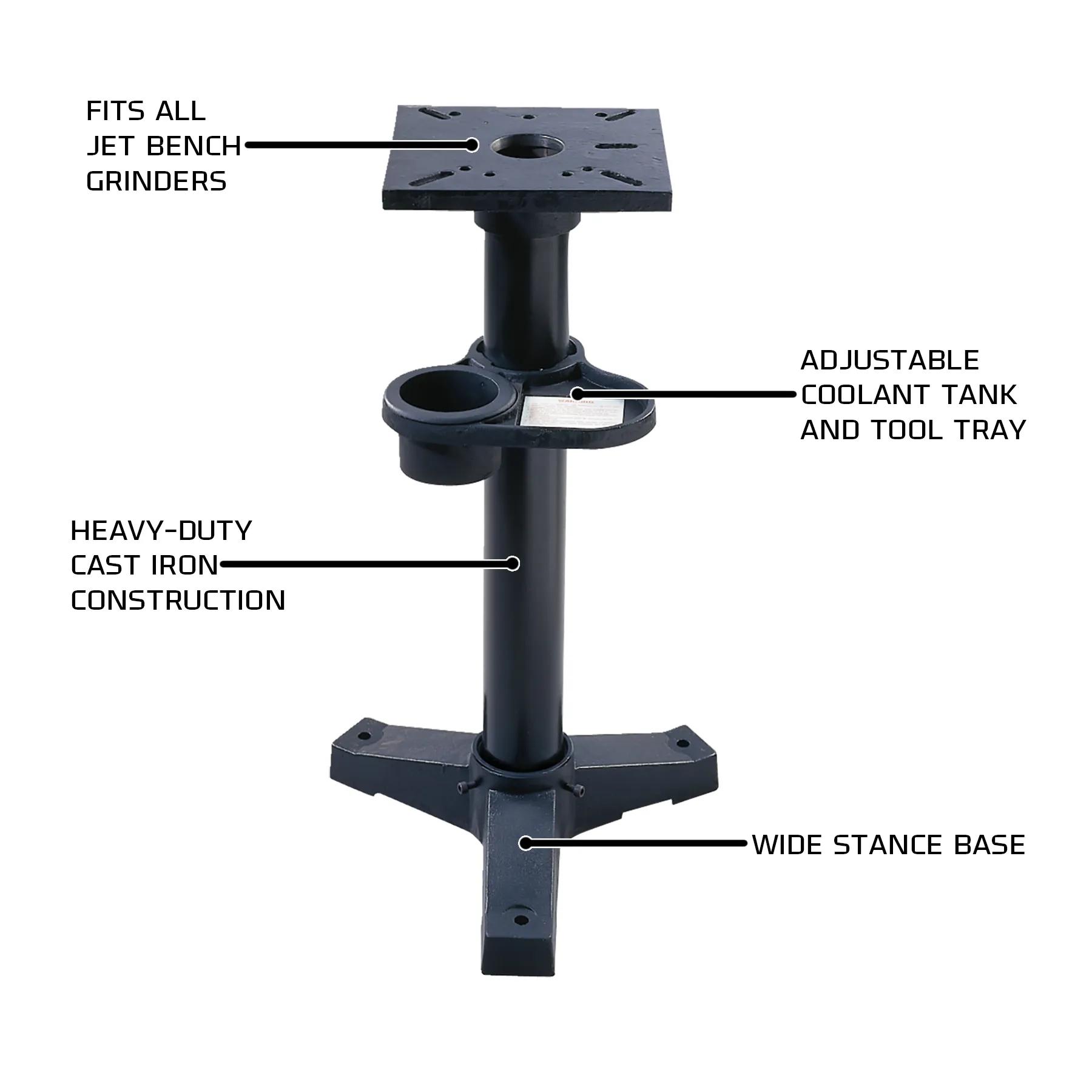 JPS-2A Pedestal Stand for Bench Grinders