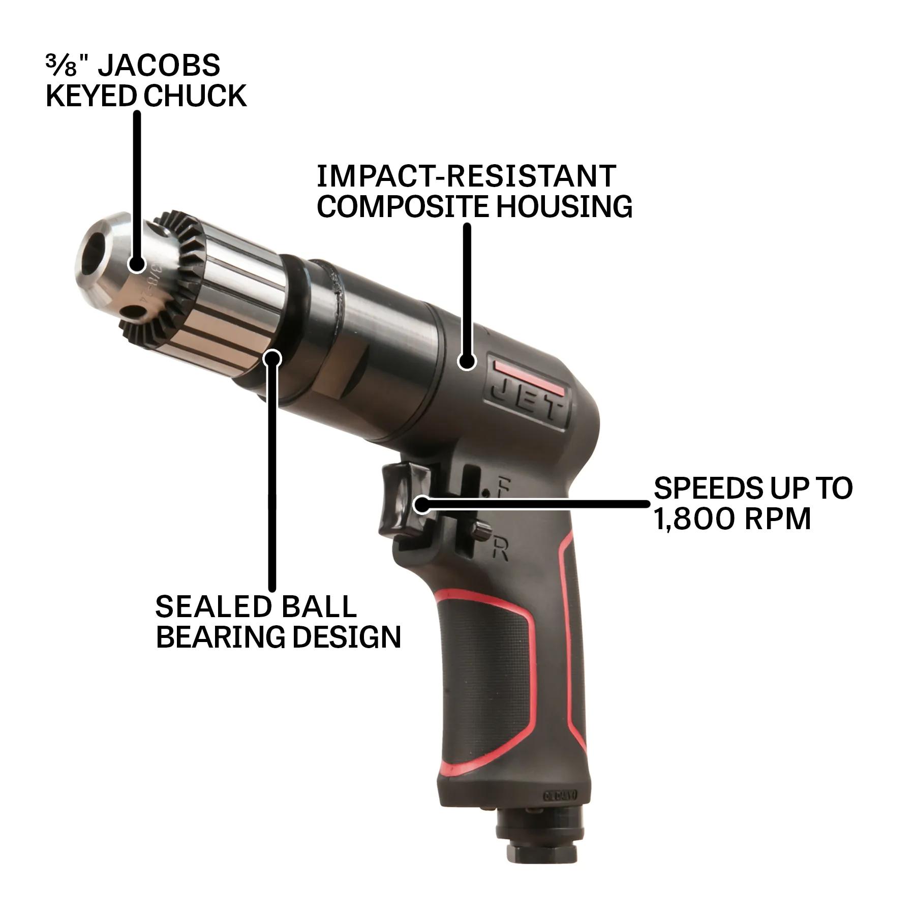 3/8" Reversible Drill, 0.5HP(JAT-620)