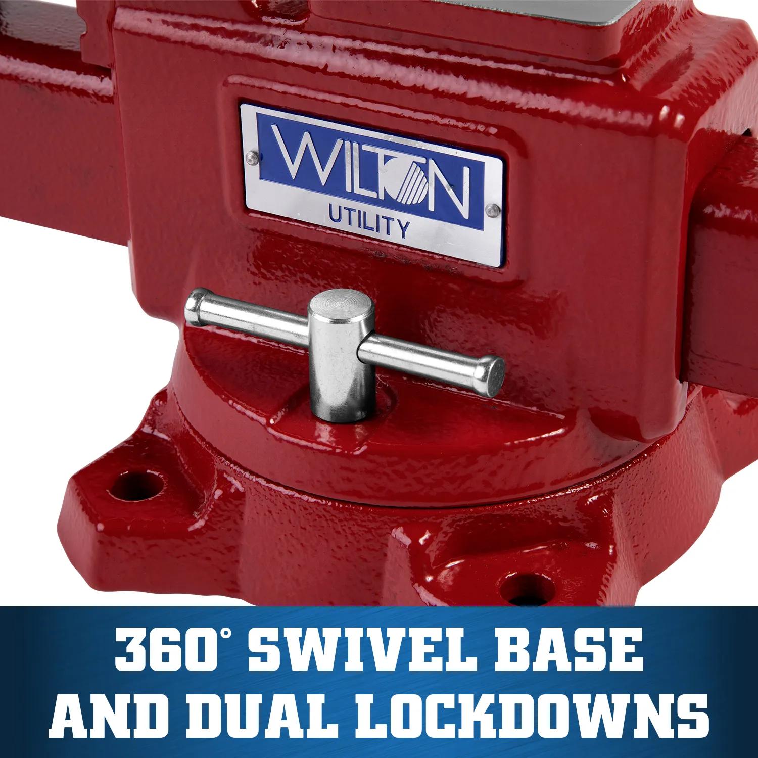 5-1/2 in. Utility Bench Vise with 360-Degree Swivel Base