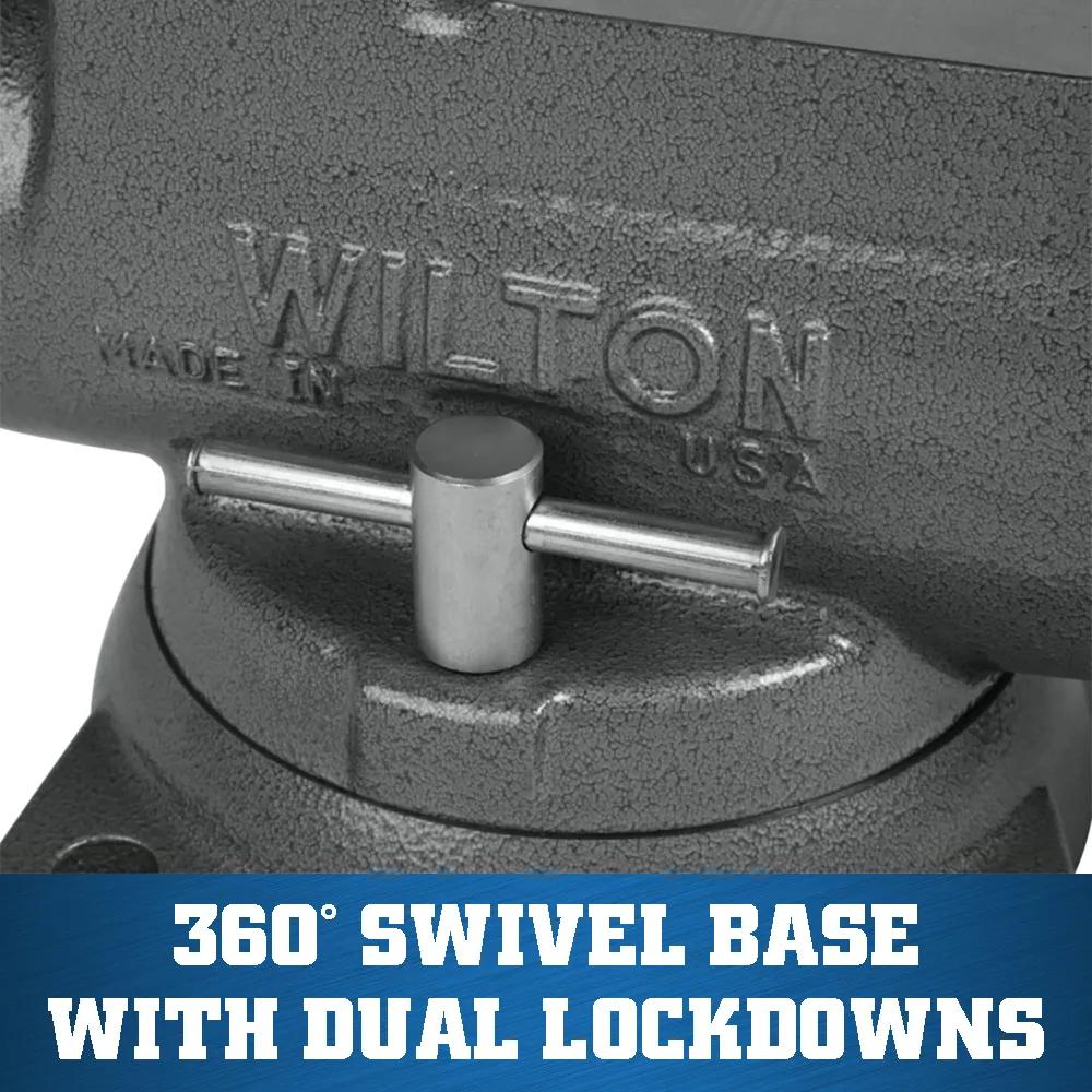 6 in. Machinist Vise with Swivel Base