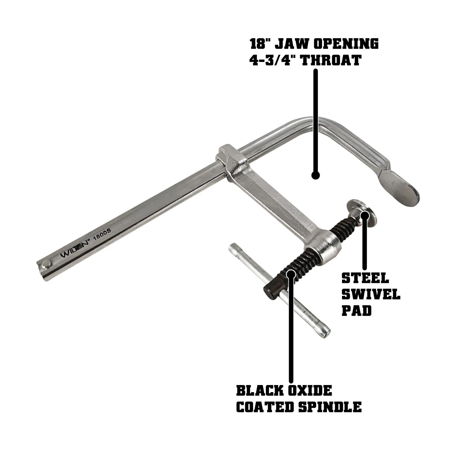 18 in.  Regular Duty F-Clamp - (1800S-18)