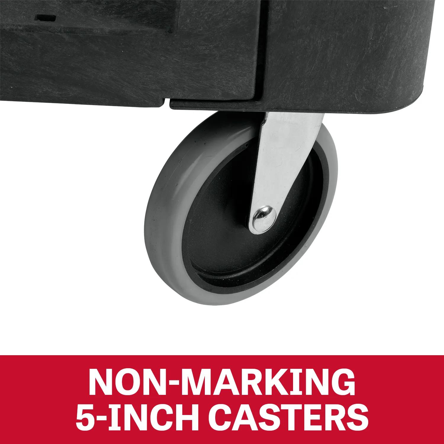 500 lb Capacity, Resin Flat Top Utility Cart(PUC-4425)