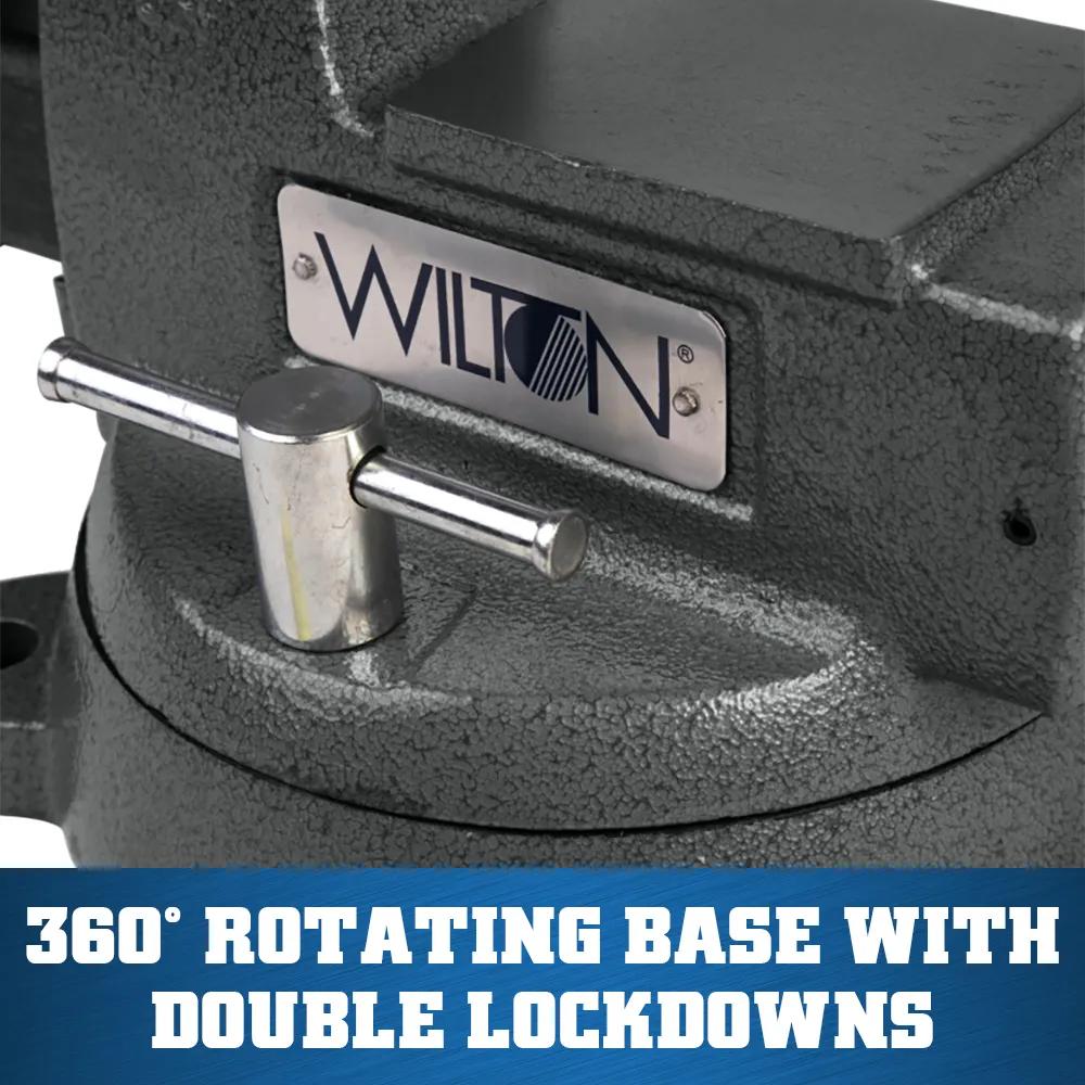 5 in. Mechanics Vise with Swivel Base