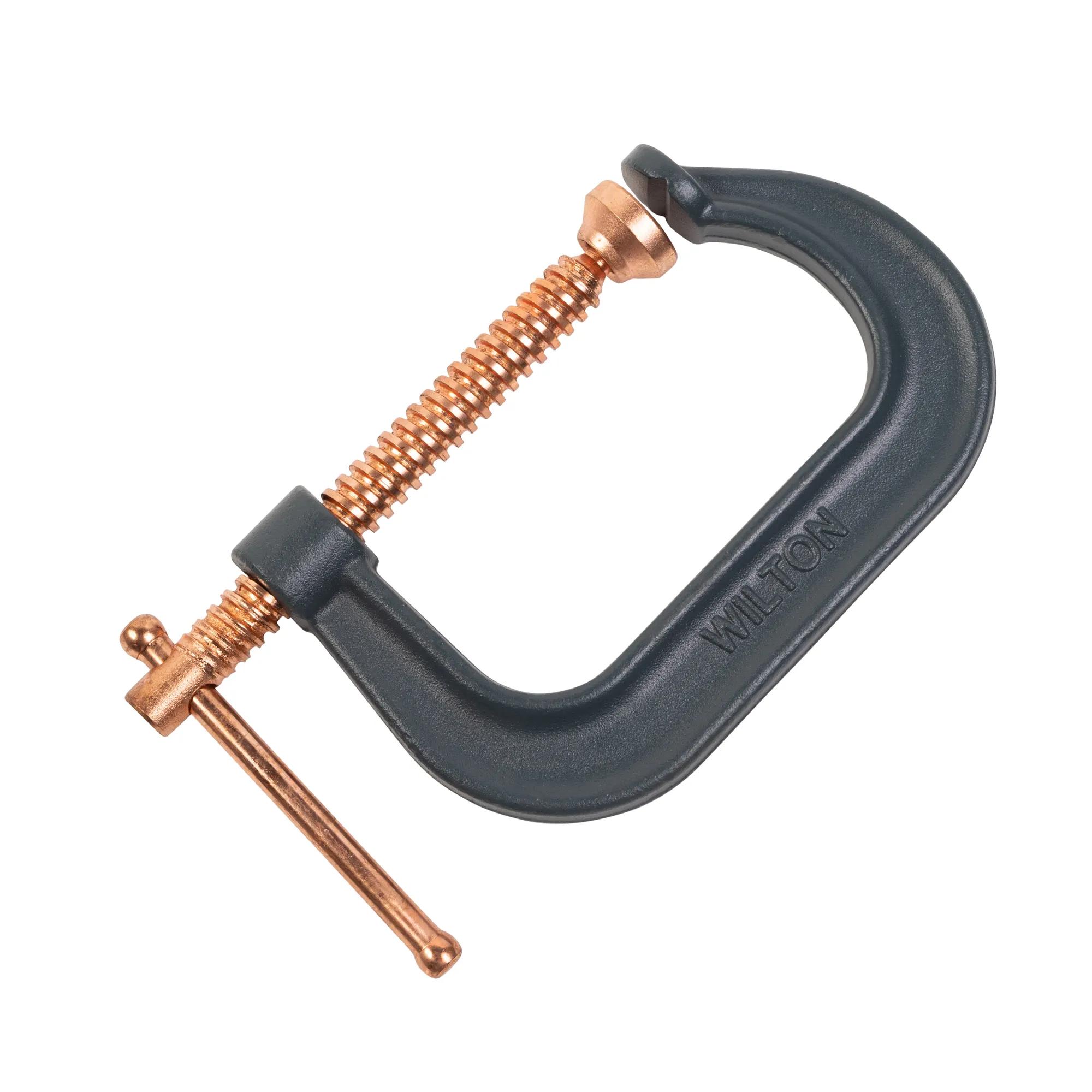 Spark-Duty Drop Forged C-Clamp, 0 - 4-1/4 in. Opening, 3-1/4 in. Throat Depth