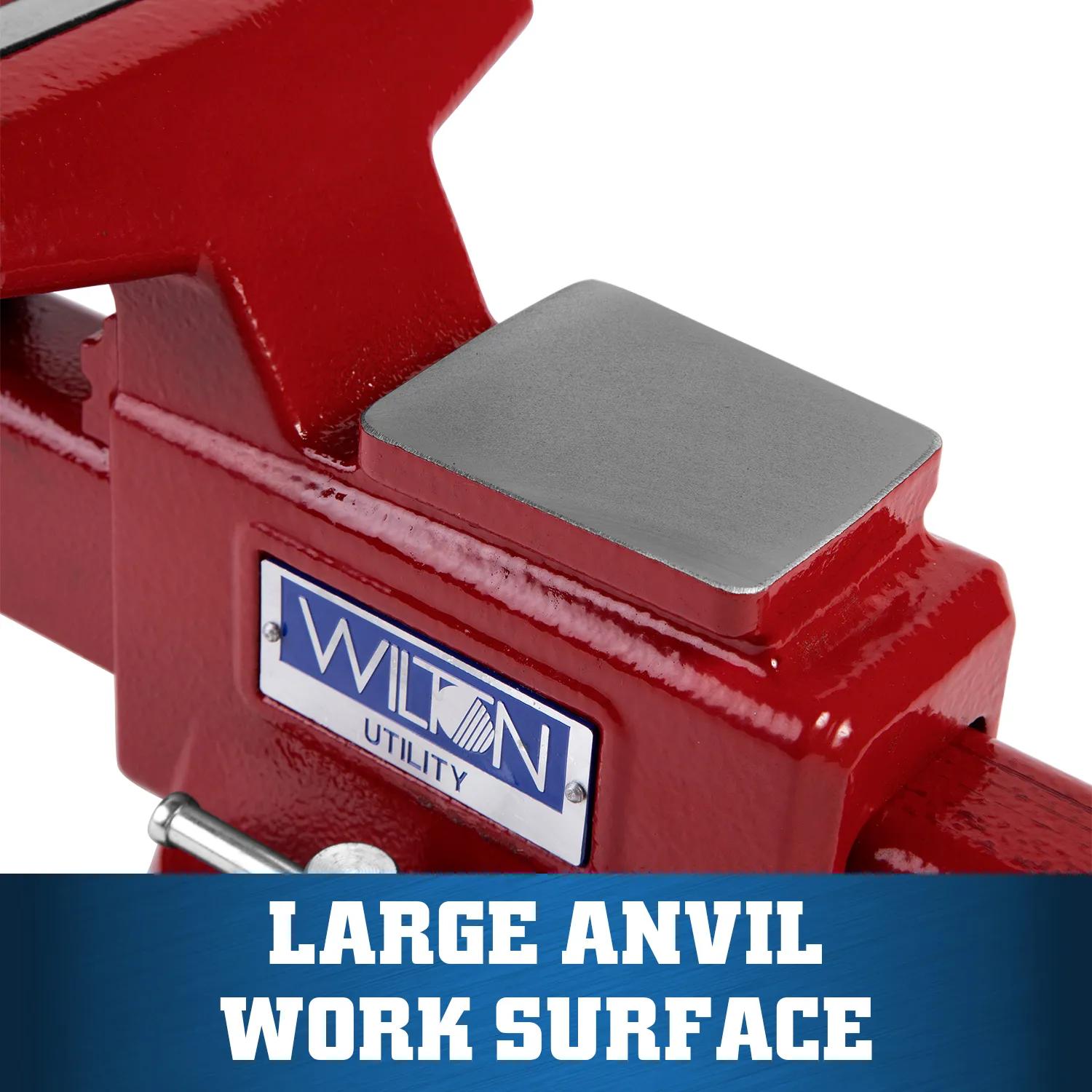 5-1/2 in. Utility Bench Vise with 360-Degree Swivel Base