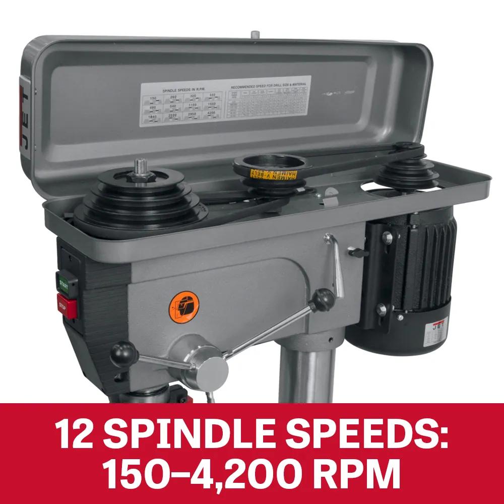 20" Floor Model Drill Press, 1HP, 115V 1PH(J-2550)