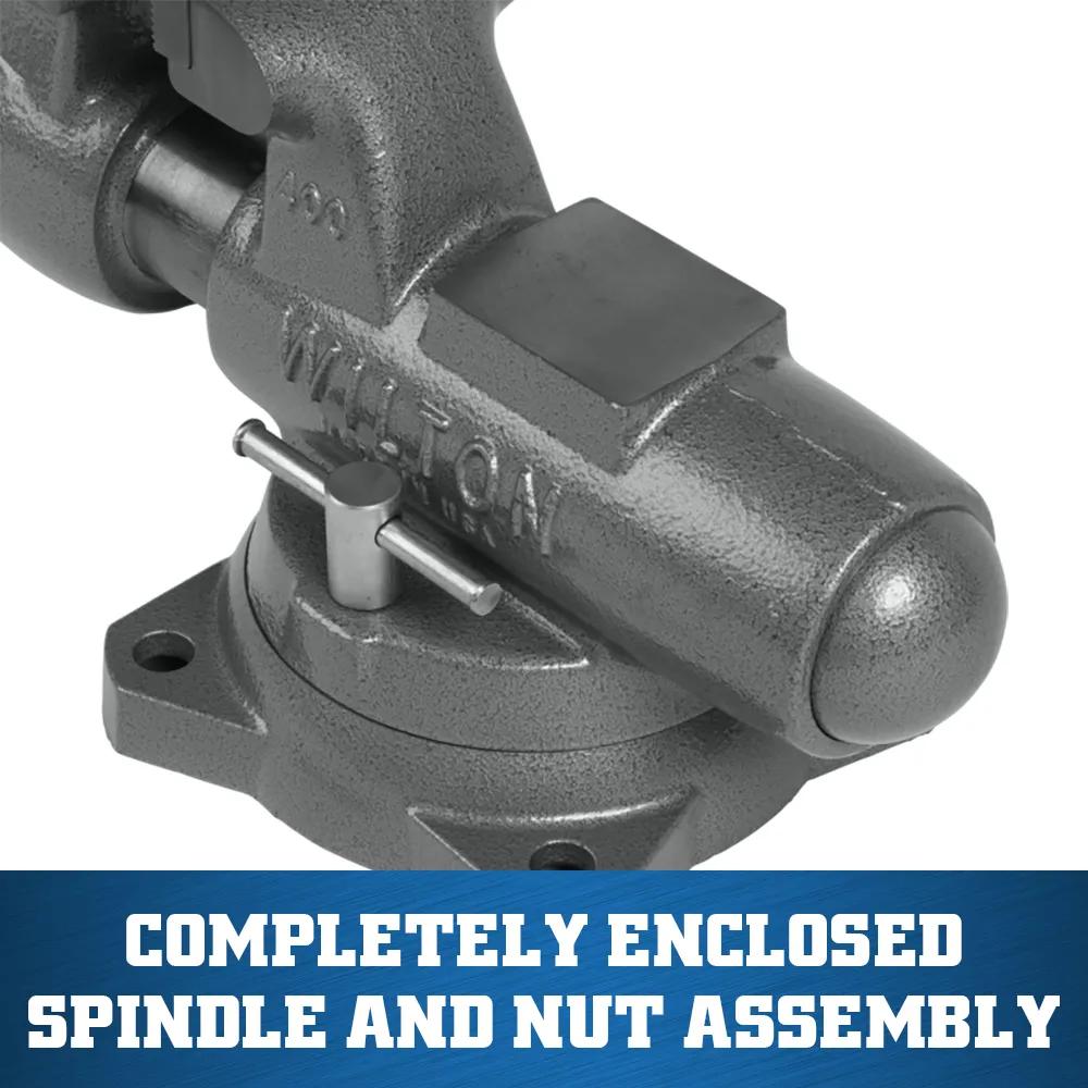 4 in. Machinist Vise with Swivel Base
