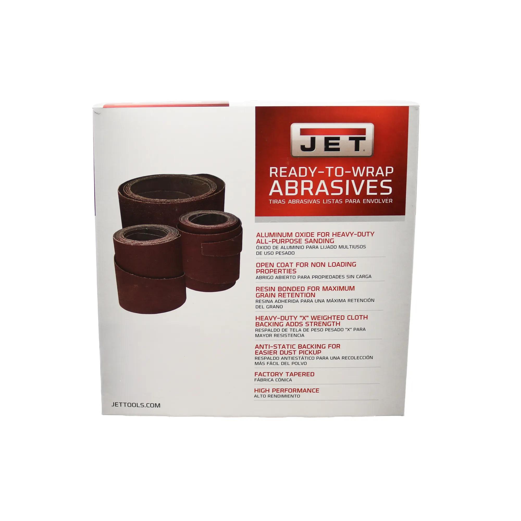 Ready-to-Wrap Abrasive Sandpaper, 22 in, 36 Grit, Pack of 3