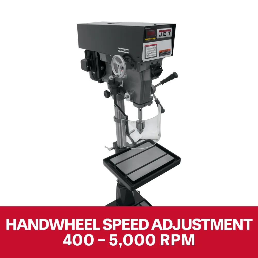 15" Vari. Speed Floor Model Drill Press, 1HP, 115V 1PH(J-A5816)
