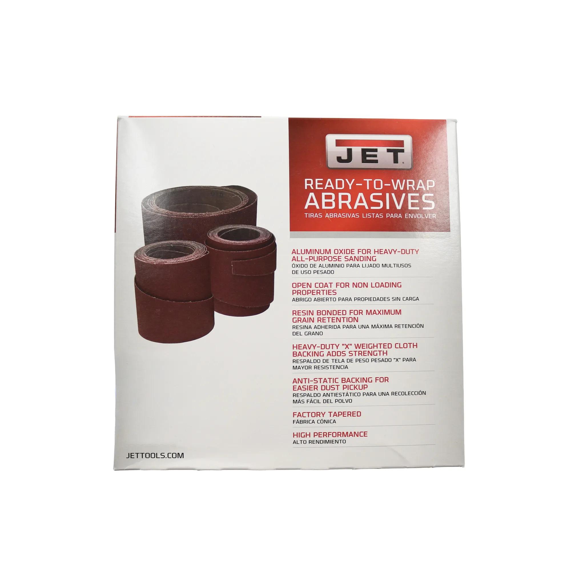 Ready-to-Wrap Abrasive Sandpaper, 22 in, 180 Grit, Pack of 3