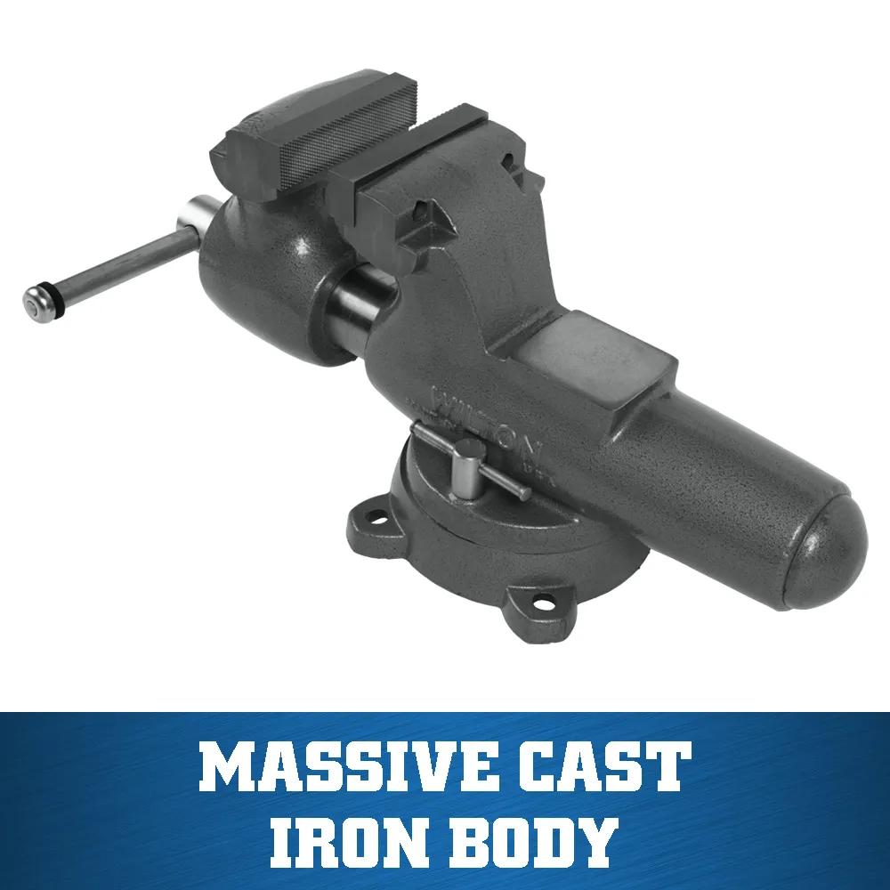 6 in. Machinist Vise with Swivel Base