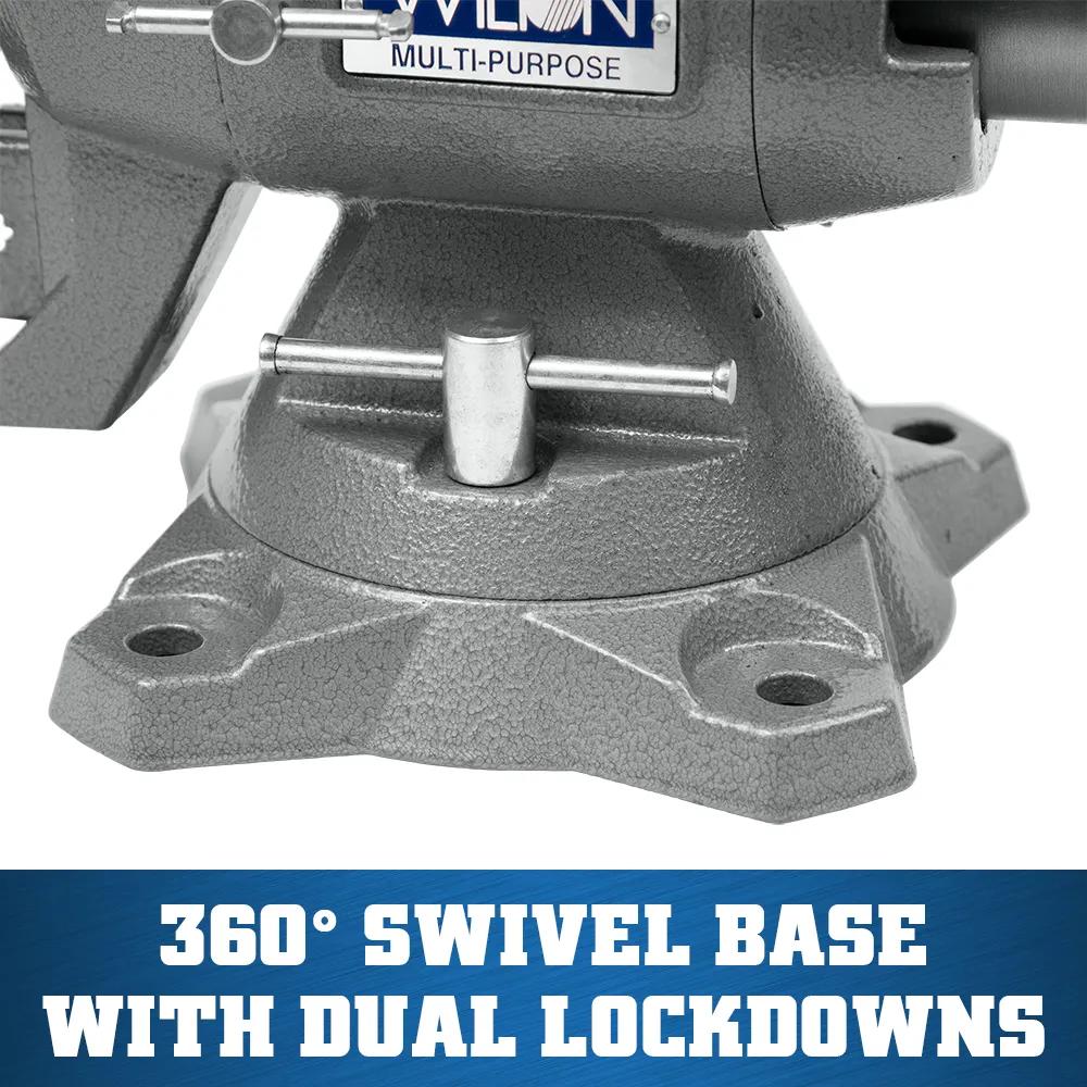 6-1/2 in. Multi-Purpose Bench Vise with 360-Degree Rotating Head & Base