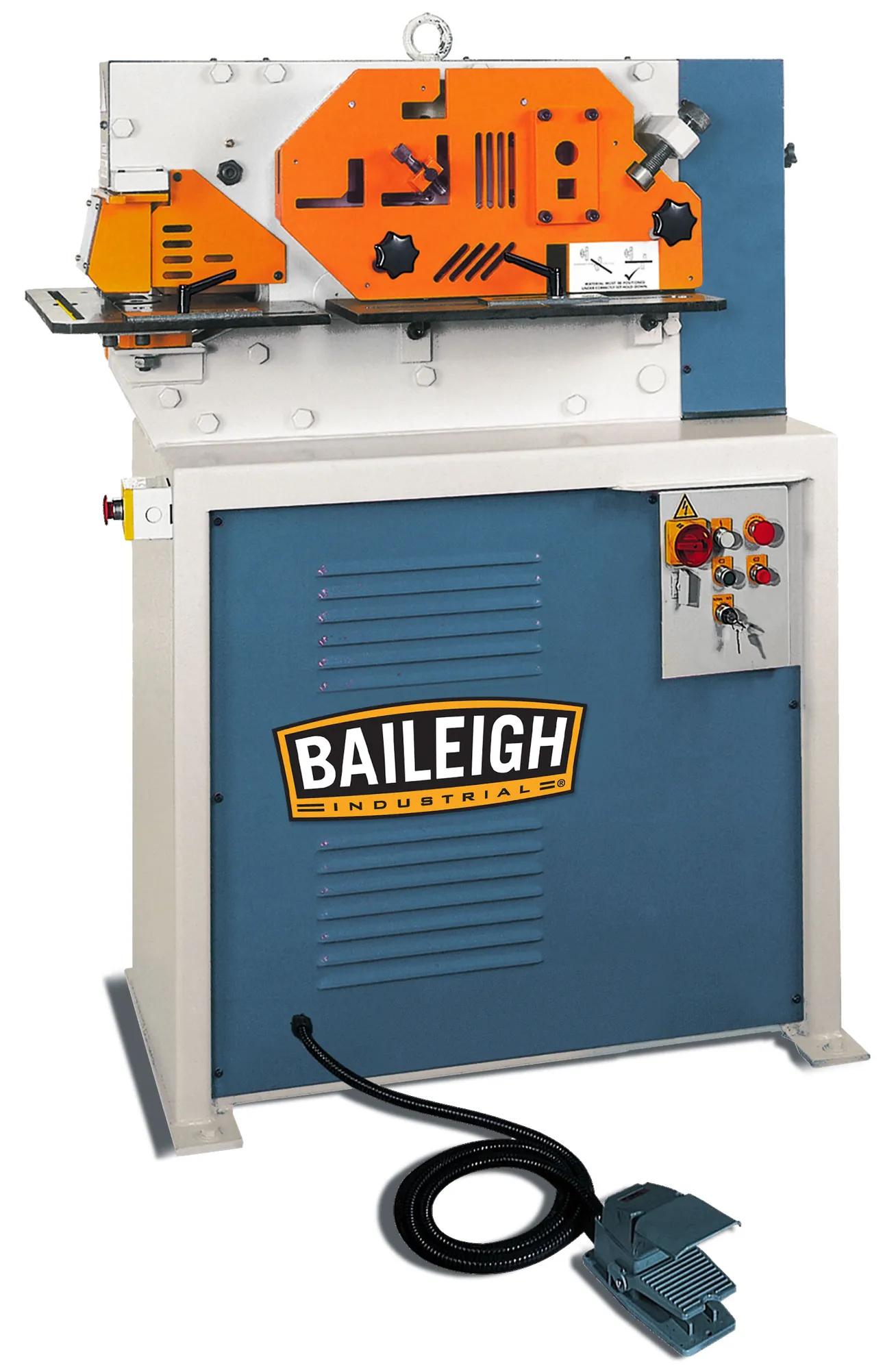 This pivot-style hydraulic ironworker combines a compact footprint with a budget-friendly price to meet the needs of small fabrication shop