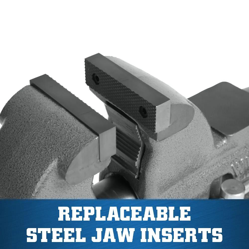 5 in. Combination Pipe and Bench Vise with Swivel Base