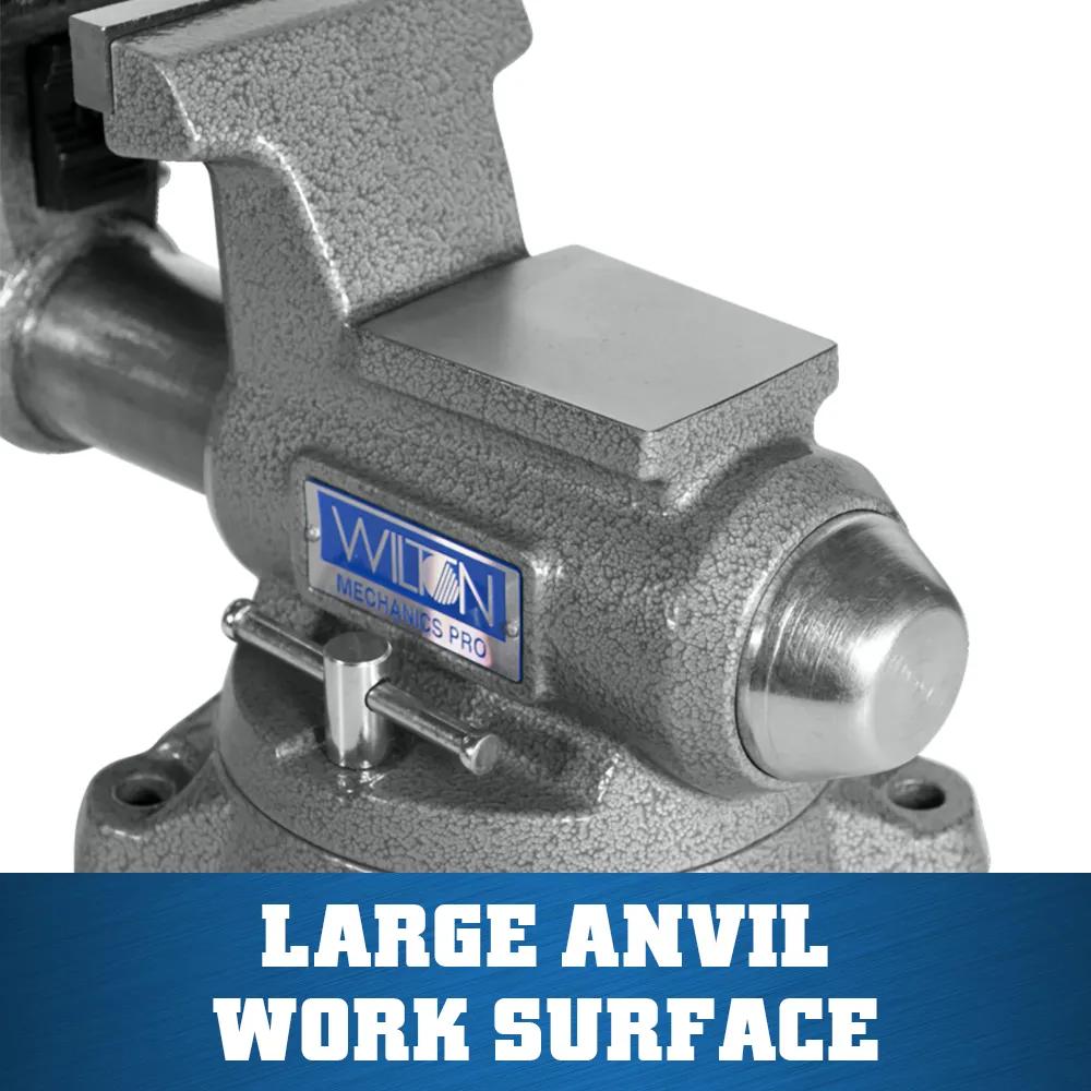 4-1/2 in. Mechanics Pro Bench Vise with 360-Degree Swivel Base