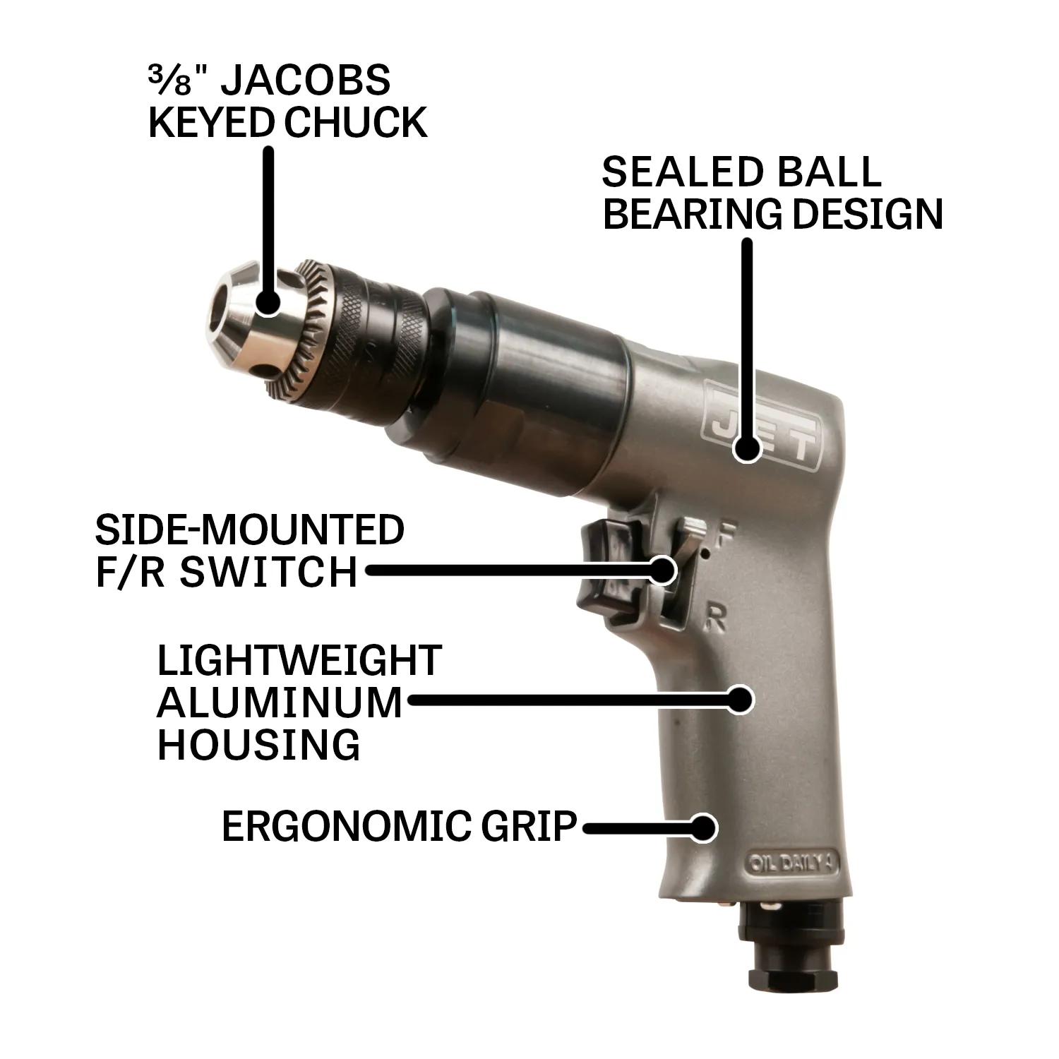 3/8" Reversible Drill, 0.5HP(JAT-600)